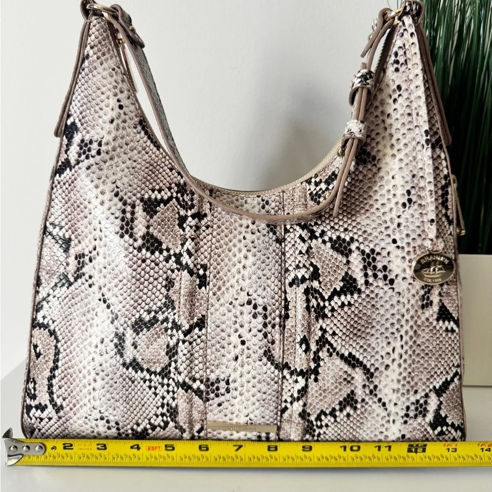 Brahmin Tabitha Beige Sandcastle Leather Shoulder NWT - Picture 13 of 15